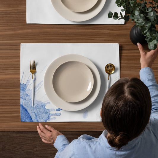 Watercolour Blue Splash - Placemat Set