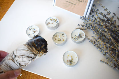 Cleansing Spell Soy Tea Light Candles
