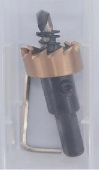 Water Butt Kit 3/4in with White PVC Tap and Drill Bit for DIY Workshop Accessory