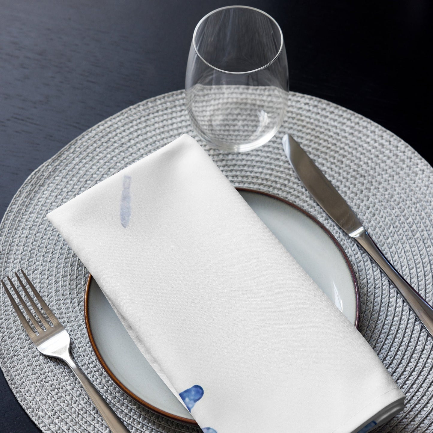 Watercolour Blue Splash - Cloth Napkin Set
