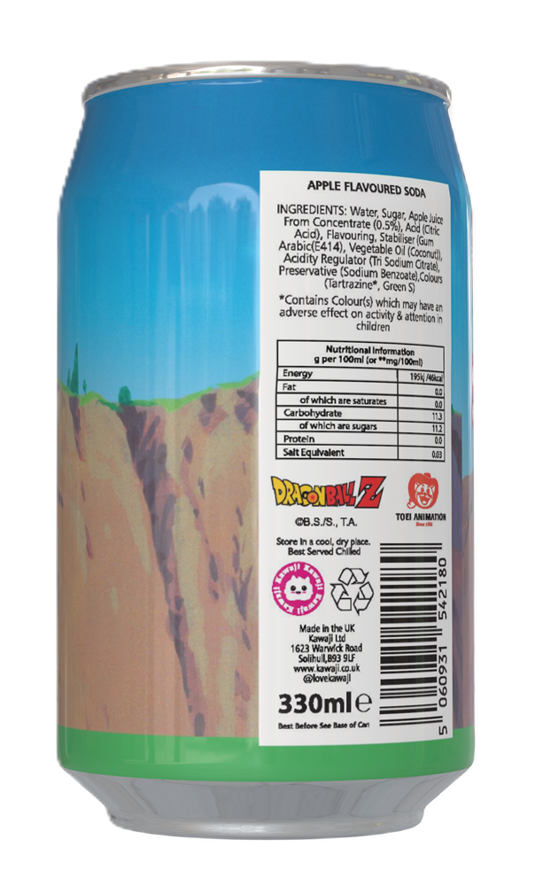 Dragon Ball Z Vegito's  Apple Fusion - Green Apple Flavour Soda