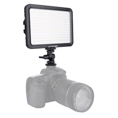 YELANGU YLG0504B 204 LEDs 1000LM 3300-5600K No Polar Dimmable Studio Light Video & Photo Light for Canon, Nikon, DSLR Cameras, 204 LEDs