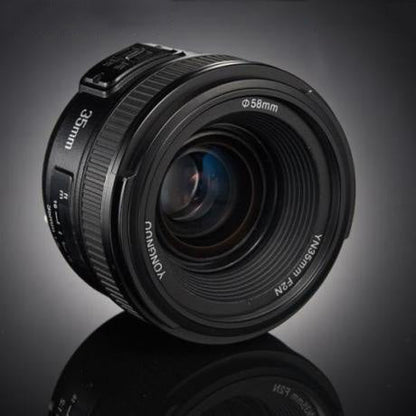 YONGNUO YN35MM F2N 1:2 AF/MF Wide-Angle Fixed/Prime Auto Focus Lens for Nikon DSLR Cameras, YN35mm F2N