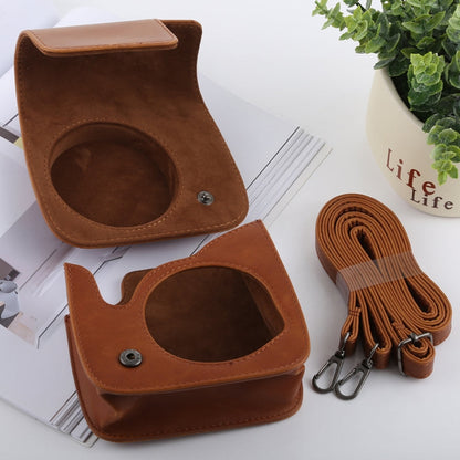 Retro Style Full Body Camera PU Leather Case Bag with Strap for FUJIFILM instax mini 9 / mini 8+ / mini 8, For FUJI mini 9, For FUJI  mini 9