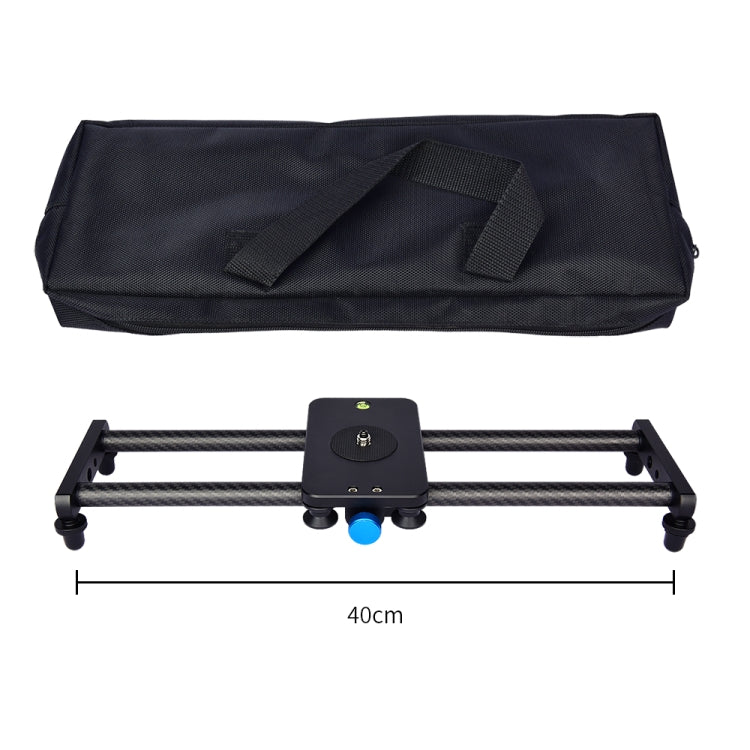 YELANGU L40T 40cm Carbon Fiber Slide Rail Track for SLR Cameras / Video Cameras, L40T 40cm