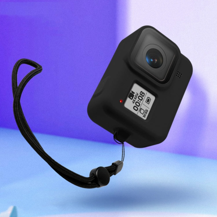 Silicone Protective Case Cover with Wrist Strap for GoPro HERO8 Black, For GoPro HERO8 Black
