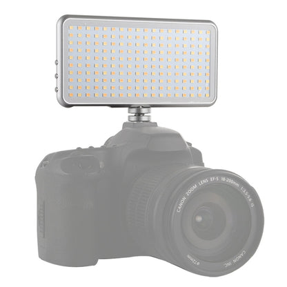 LED011S Pocket 180 LEDs Professional Vlogging Photography Video & Photo Studio Light with OLED Display & Cold Shoe Adapter Mount for Canon / Nikon DSLR Cameras, 180 LED
