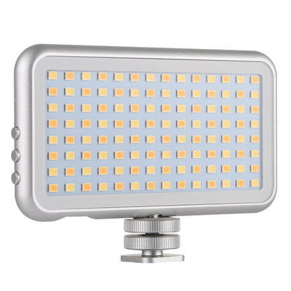LED-013 Pocket 112 LEDs Professional Vlogging Photography Video & Photo Studio Light with OLED Display & Cold Shoe Adapter Mount for Canon / Nikon DSLR Cameras, 112 LED