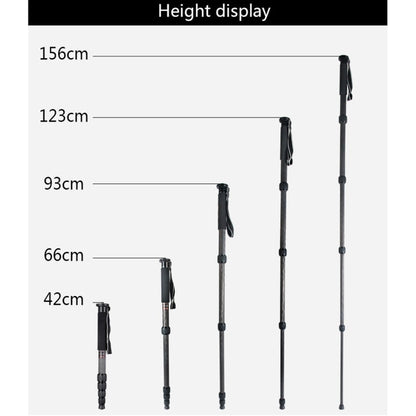 BEXIN MCS285 Portable Travel Outdoor DSLR Camera Carbon Fiber Monopod Holder, MCS285