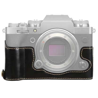 1/4 inch Thread PU Leather Camera Half Case Base for FUJIFILM X-T4, For FUJIFILM X-T4