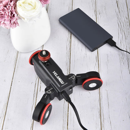 YELANGU L5 Electric Track Slider 3-Wheel Rolling Dolly Car, Load: 3kg, L5 Dolly Car