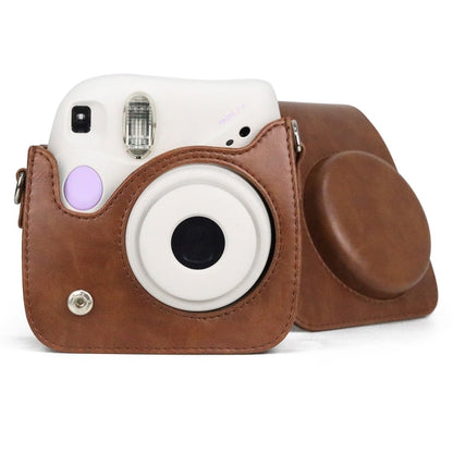 Retro Full Body PU Leather Case Camera  Bag with Strap for FUJIFILM instax mini 7+, For FUJIFILM instax mini 7+