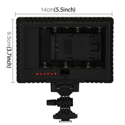 HD-160 White Light LED Video Light on-Camera Photography Lighting Fill Light for Canon, Nikon, DSLR Camera with 3 Filter Plates, HD-160