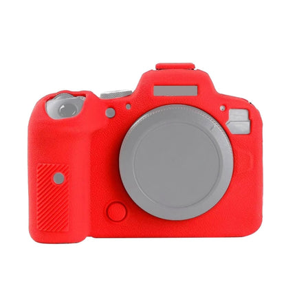 For Canon EOS R6 Litchi Texure Soft Silicone Case, For Canon EOS R6