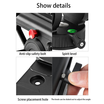 BEXIN VH-105 360 Degree Panorama Heavy Duty Tripod Action Fluid Drag Head, VH-105