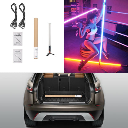 LUXCeO Mood1 50cm RGB Colorful Atmosphere Rhythm LED Stick Handheld Video Photo Fill Light, No Tripod, 50cm