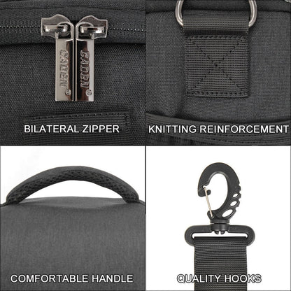 CADEN D1 Waterproof Crossbody Shoulder SLR Camera Bag, Size: 19 x 13x 21cm, D1 19 x 13x 21cm