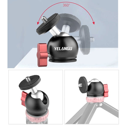 YELANGU L60E 60cm Slide Rail Track + L4 3-Wheel Video Dolly with Phone Clamp & Ballhead, L60E+L4X+PC03+T1