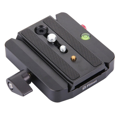 Fittest FC-501 Quick Release Assembly Aluminium Alloy Clamp Adapter with Quick Release Sliding Plate for Manfrotto Tripod 577 Replacement, FC-501