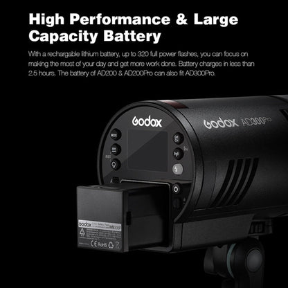 Godox  AD300 Pro 300Ws TTL HSS Pocket Flash Outdoor Speedlite Light Kits, AD300 Pro