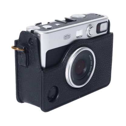 For FUJIFILM instax mini Evo Full Body Camera Genuine Leather Case Bag with Strap, For FUJIFILM instax mini Evo