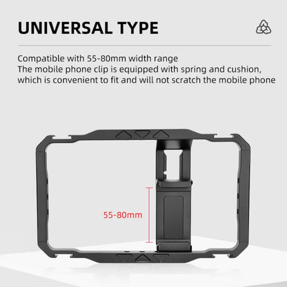 YELANGU LW-B01-1 Vlogging Live Broadcast Smartphone Video Rig Metal Cage, LW-B01-1