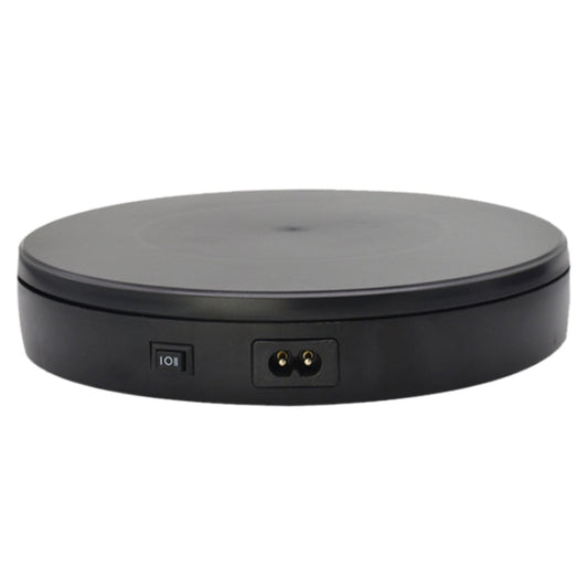 22cm Electric Rotating Turntable Display Stand Live Video Shooting Props Turntable Jewelry Shoes Display Platform, EU Plug, 22cm
