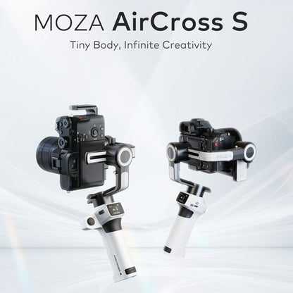 MOZA AirCross S 3 Axis Foldable Handheld Gimbal Stabilizer for DSLR Cameras and Smart Phone, AirCross S