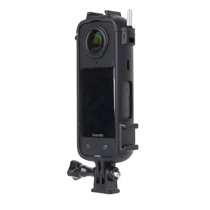 For Insta360 X4 Cold Shoe ABS Plastic Protective Frame with Adapter Mount & Screw, ABS Frame