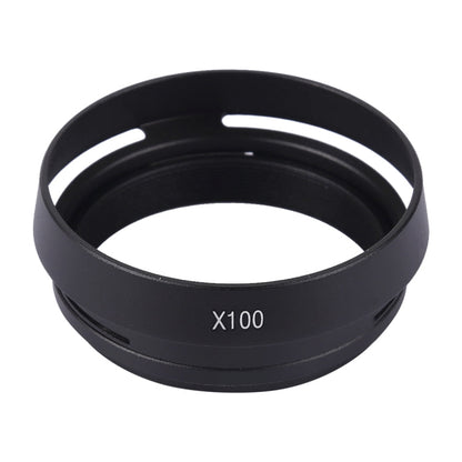 49mm Metal Vented Lens Hood for Fujifilm X100, LA-49 X100 (Black), LA-49 X100 (Silver)