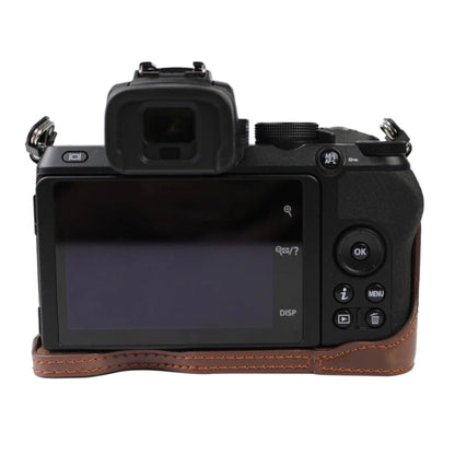 1/4 inch Thread PU Leather Camera Half Case Base for Nikon Z50, For Nikon Z50