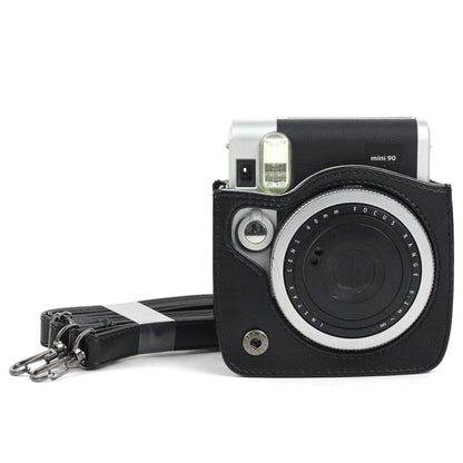 PU Leather Camera Protective bag for FUJIFILM Instax Mini 90 Camera, with Adjustable Shoulder Strap, For FUJIFILM Instax Mini 90