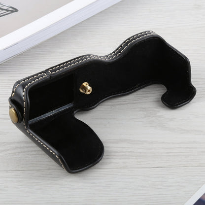 1/4 inch Thread PU Leather Camera Half Case Base for FUJIFILM X-A5 / X-A20, For FUJIFILM XA5