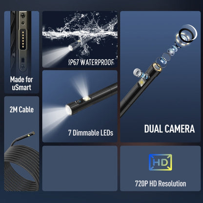 Endoscope E2 IP67 Waterproof Digital Endoscope for Ulefone Armor 9 / 9E / Power Armor 13 / 16 Pro / 18T / Armor Pad, uSmart E2