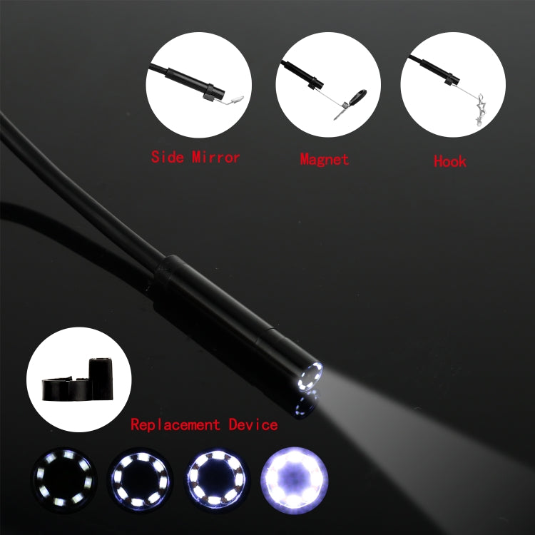 P20 4.3 Inch Screen Display HD1080P Inspection Endoscope with 8 LEDs, Length: 10m, Lens Diameter: 8mm, Mild Line, Length: 10m, Mild Line