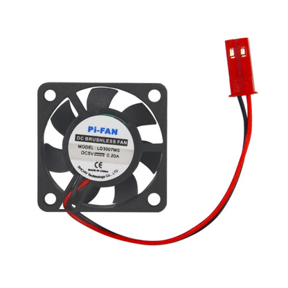 DC 5V 0.2A Mini Computer Case Cooler Cooling Fan with Screws Parts for Raspberry Pi 3B / 2B / B+, Size: 30x30x8mm