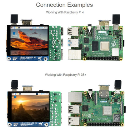 Waveshare 2.8 inch 480x640 HDMI IPS LCD Display (H) Fully Laminated Screen