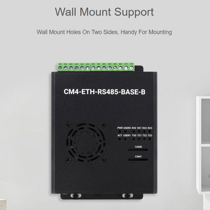 Waveshare Dual ETH Mini-Computer for Raspberry Pi CM4, Gigabit Ethernet, 4CH Isolated RS485