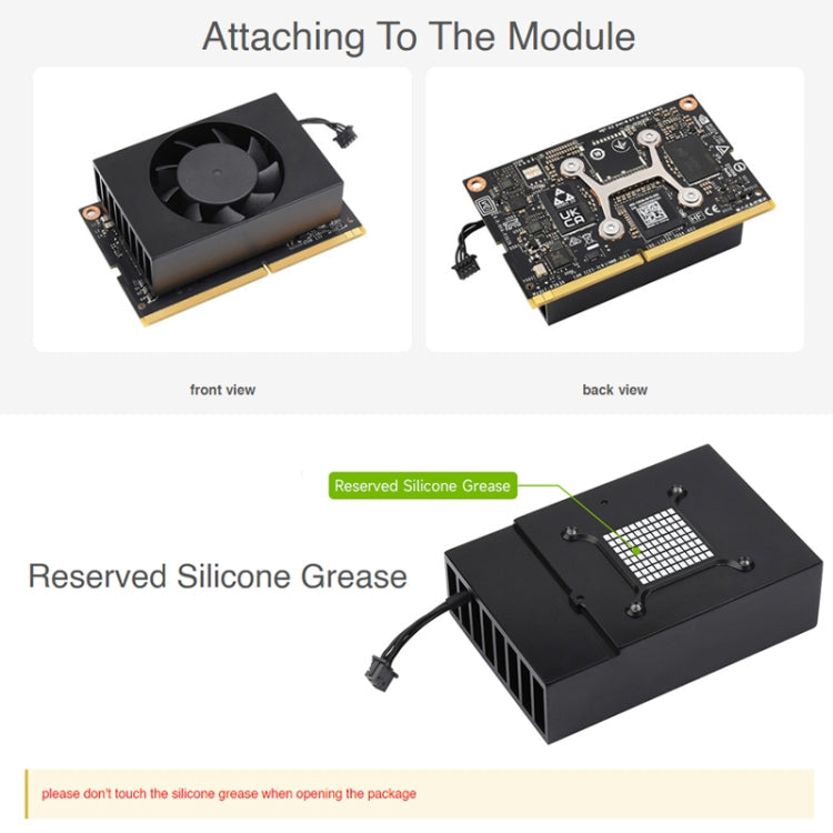 Waveshare Dedicated Cooling fan for Jetson TX2 NX, For Jetson TX2 NX