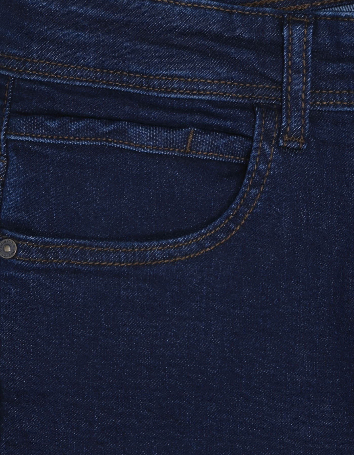 Basic Men's Denim Jeans - Dark Blue