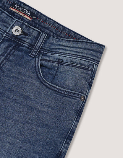 Men's Light Green Tinted Denim Jeans