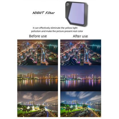JSR Drone 8 in 1 MCUV+CPL+ND16+32+64+1000+STAR+NIGHT Lens Filter for DJI Mavic 3, MCUV+CPL+ND16+32+64+1000+STAR+NIGHT