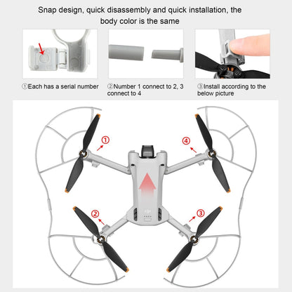 STARTRC Drone Propeller Protective Guard Anti-collision Ring for DJI Mini 3 Pro, For DJI Mini 3 Pro