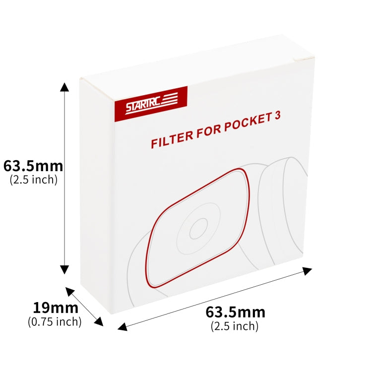For DJI OSMO Pocket 3 STARTRC 1/4 Black Mist Filter, Black Mist