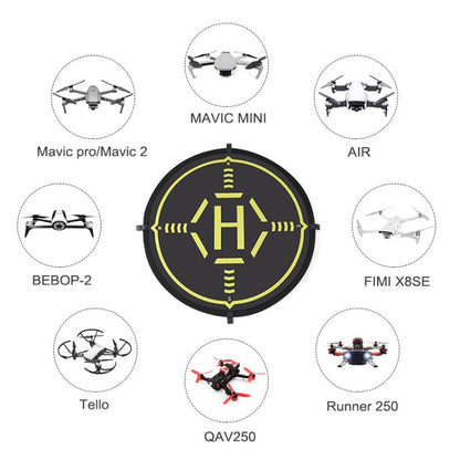 STARTRC RC Drone Quadcopter Portable Parking Apron Fast-fold Landing Parking Pad for DJI Mavic Mini / Mavic Air 2, Diameter: 56cm, Diameter: 56cm