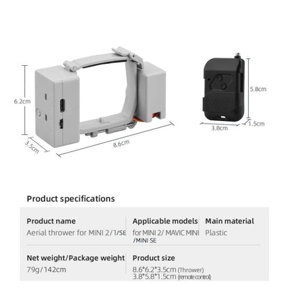 For DJI Mini 2 / Mavic Mini Air-Dropping System Thrower Parabolic, For DJI Mini 2 / Mavic Mini