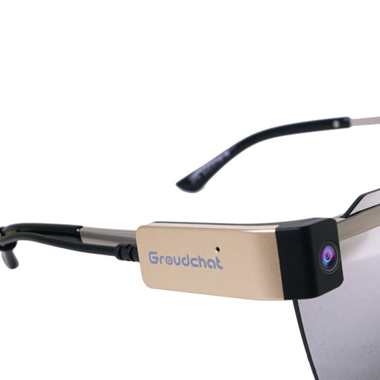 1080P Wearable Glasses Camera – Hands-Free USB Camera with Noise-Reducing Mic