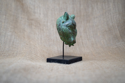 Benin Leopard sculpture - Bronze 26.11