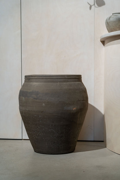 Vintage Grey Brown Pots Large
