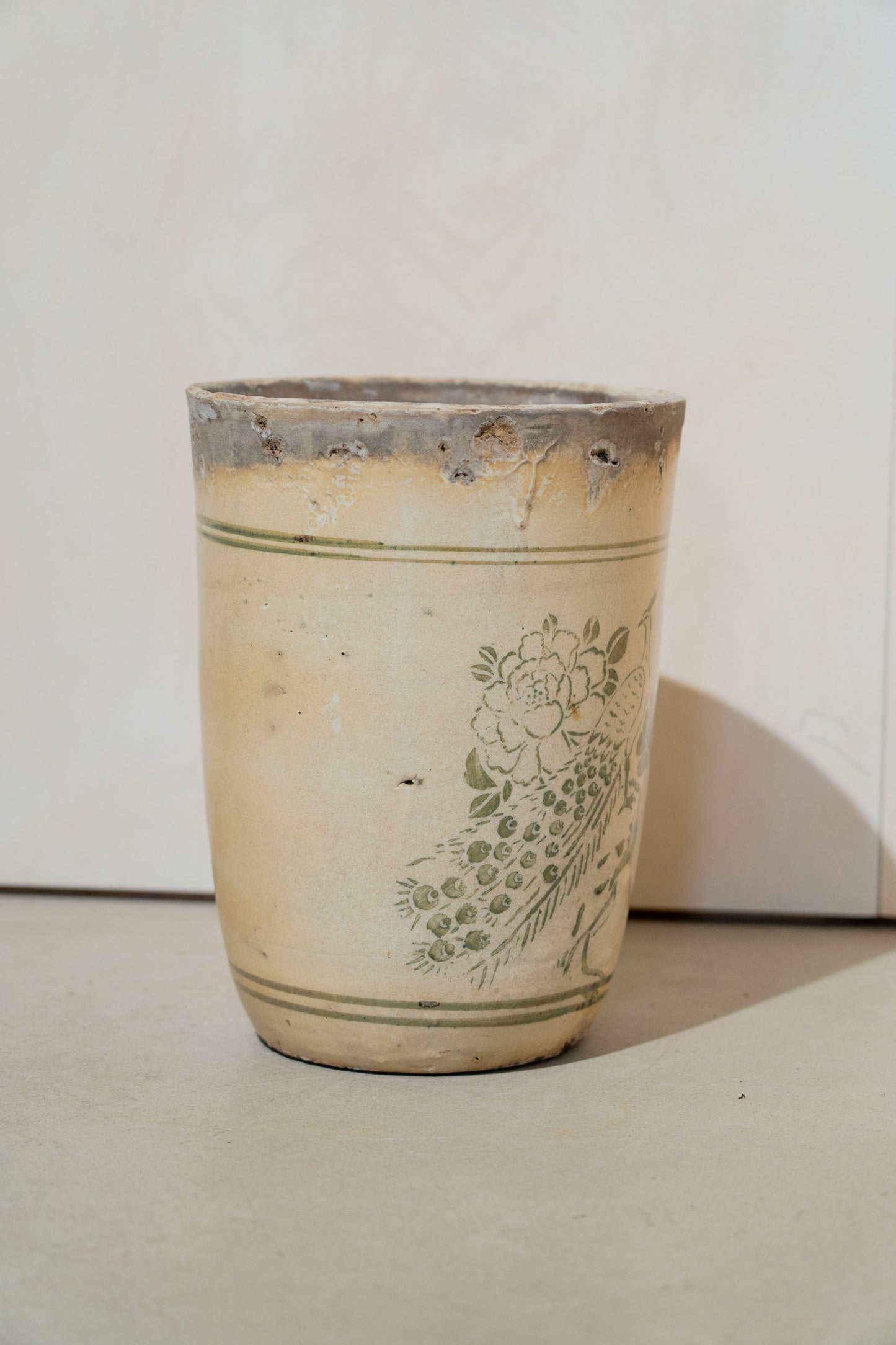 Vintage White Pots
